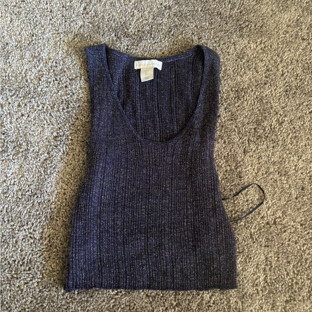 House of Harlow 1960 sparkle tank blue NWOT size s
